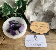 Load image into Gallery viewer, Tumble Stone | Chevron Amethyst
