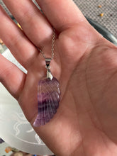 Load image into Gallery viewer, Angel Wing Pendant | Fluorite
