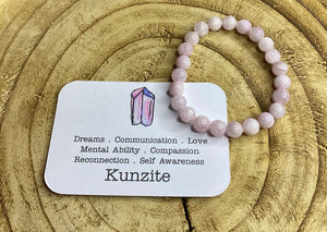 Bead Bracelet | Kunzite