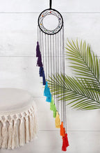 Load image into Gallery viewer, Chakra Tiered Tassel Dream Catcher
