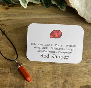 Wand Pendant | Red Jasper