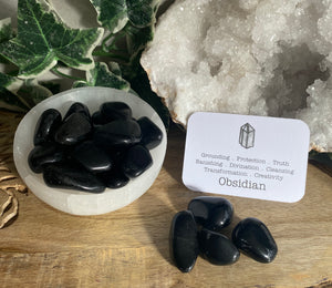 Tumble Stones | Black Obsidian