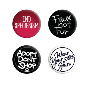 Button Badges | Animal Rights