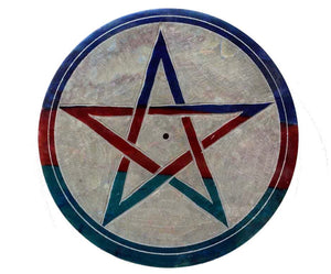 Soapstone Incense Plate | Pentagram