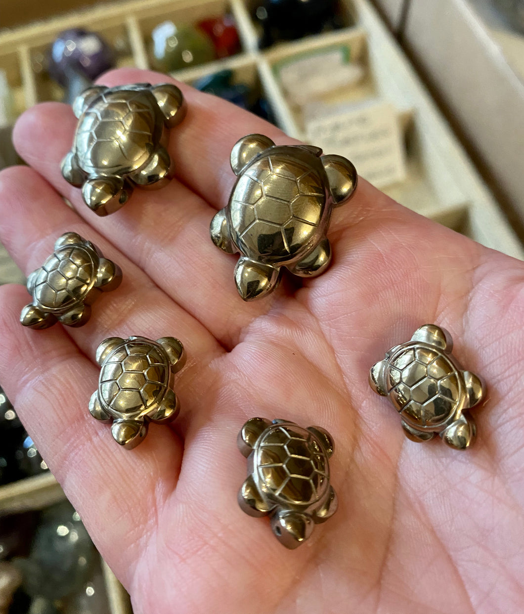 Turtle Carvings | Pyrite