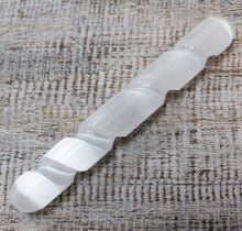 Load image into Gallery viewer, Selenite Wand | Rounded Spiral
