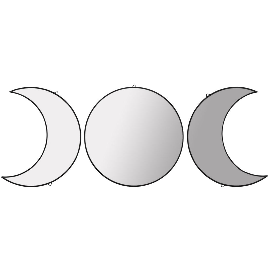 Triple Moon Mirror Set