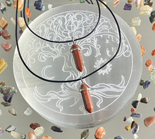 Load image into Gallery viewer, Wand Pendant | Goldstone
