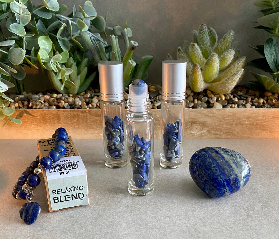 Essential Oil Gemstone Roll On | Lapis Lazuli