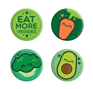 Button Badges | Eat Veggies