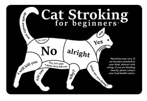 Tin Sign | Cat Stroking