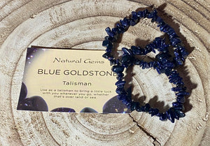Chip Bracelet | Blue Goldstone