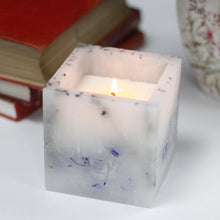 Load image into Gallery viewer, Lavender Flower Square Soy Candle
