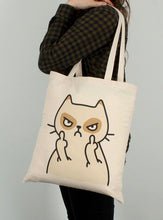 Load image into Gallery viewer, Tote Bag | Angry Cat

