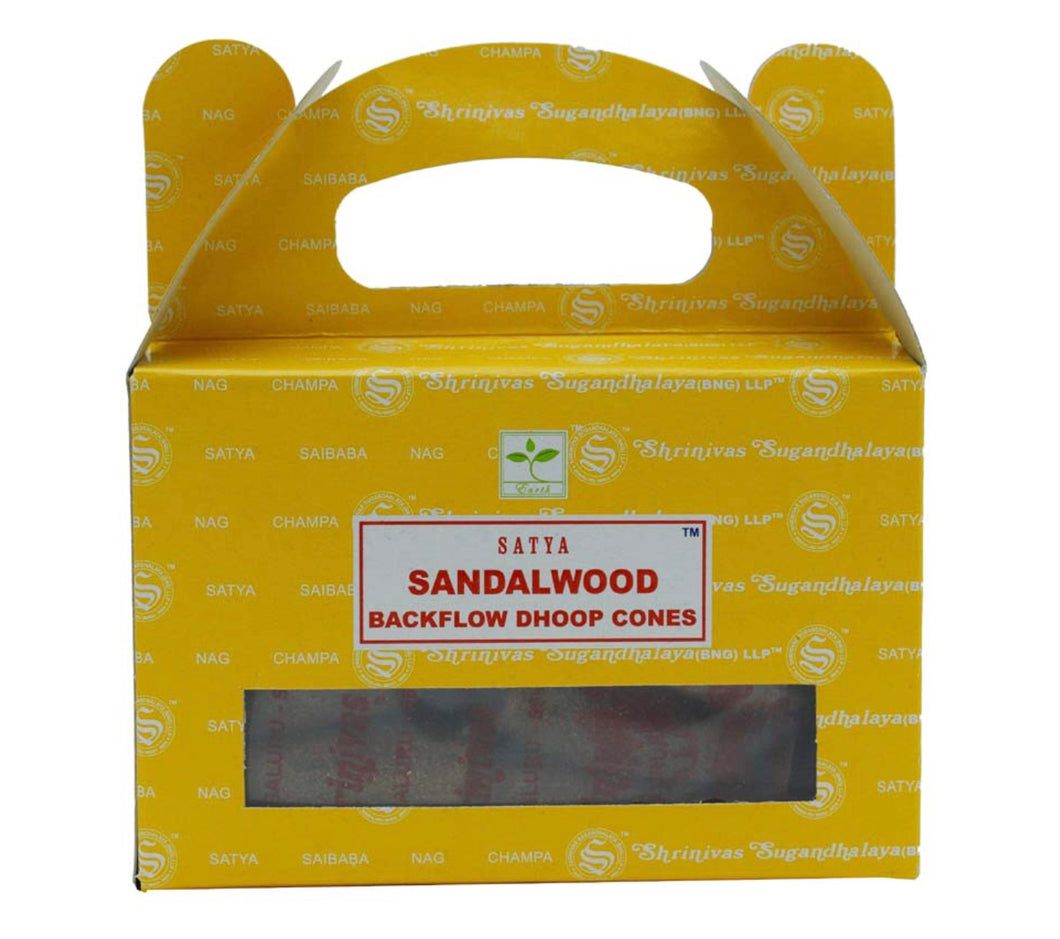 Satya Backflow Cones | Sandalwood