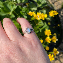 Load image into Gallery viewer, Ring | Rainbow Moonstone Oval Tears
