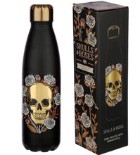 Load image into Gallery viewer, Skull &amp; Roses Stainless Steel Bottle/Flask
