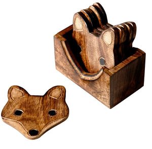 Coaster Set | Wooden Fox
