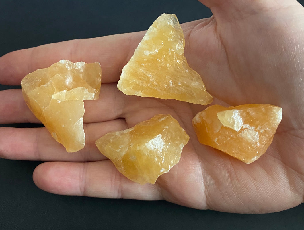 Orange Calcite Pieces