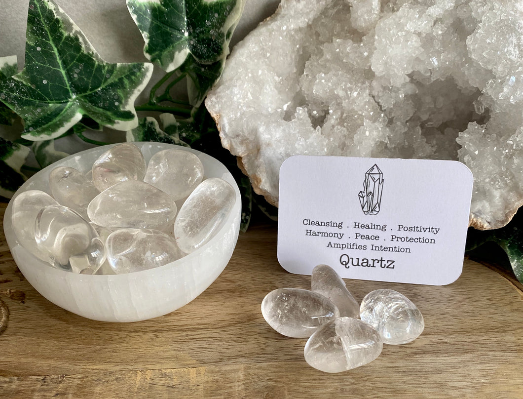 Tumble Stones | Clear Quartz