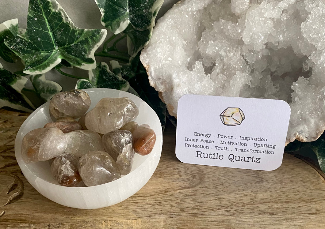 Tumble Stones | Rutilated Quartz