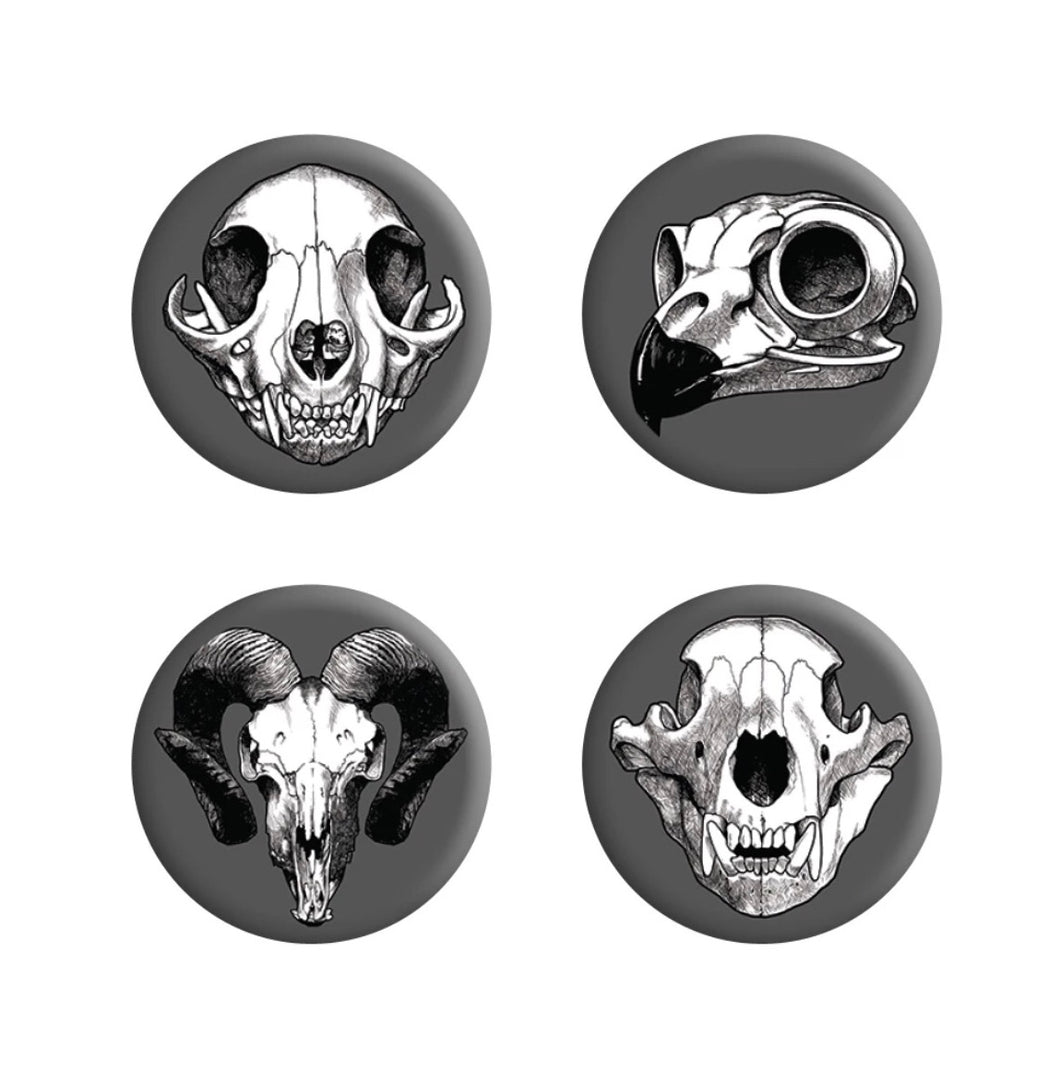 Button Badges | Animal Cranium