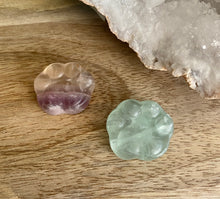 Load image into Gallery viewer, Paw Print Carvings | Fluorite
