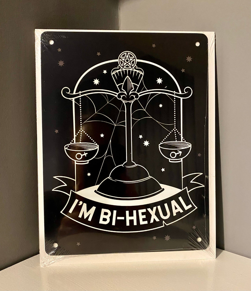 Bi~Hexual | Tin Sign