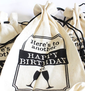 Jute Wine Bag | Happy Birthday