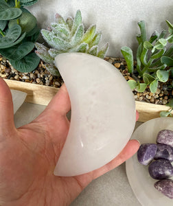 Selenite Bowl | Moon