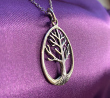 Load image into Gallery viewer, Silver Pendant | Oval Tree of Life
