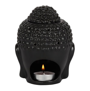 Black Buddha Head Oil Burner