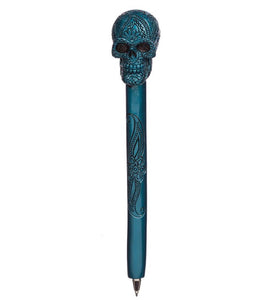 Metallic Skull Pen