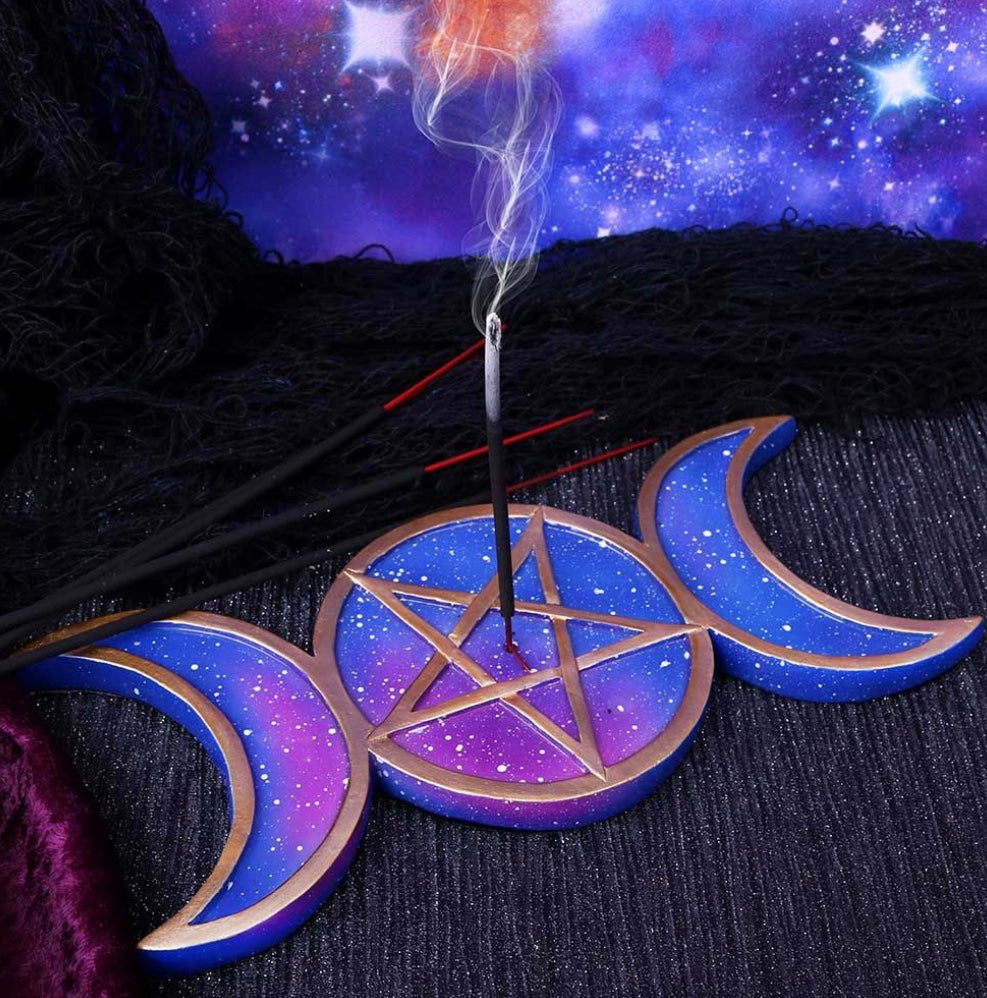 Mystical Triple Moon Incense Holder