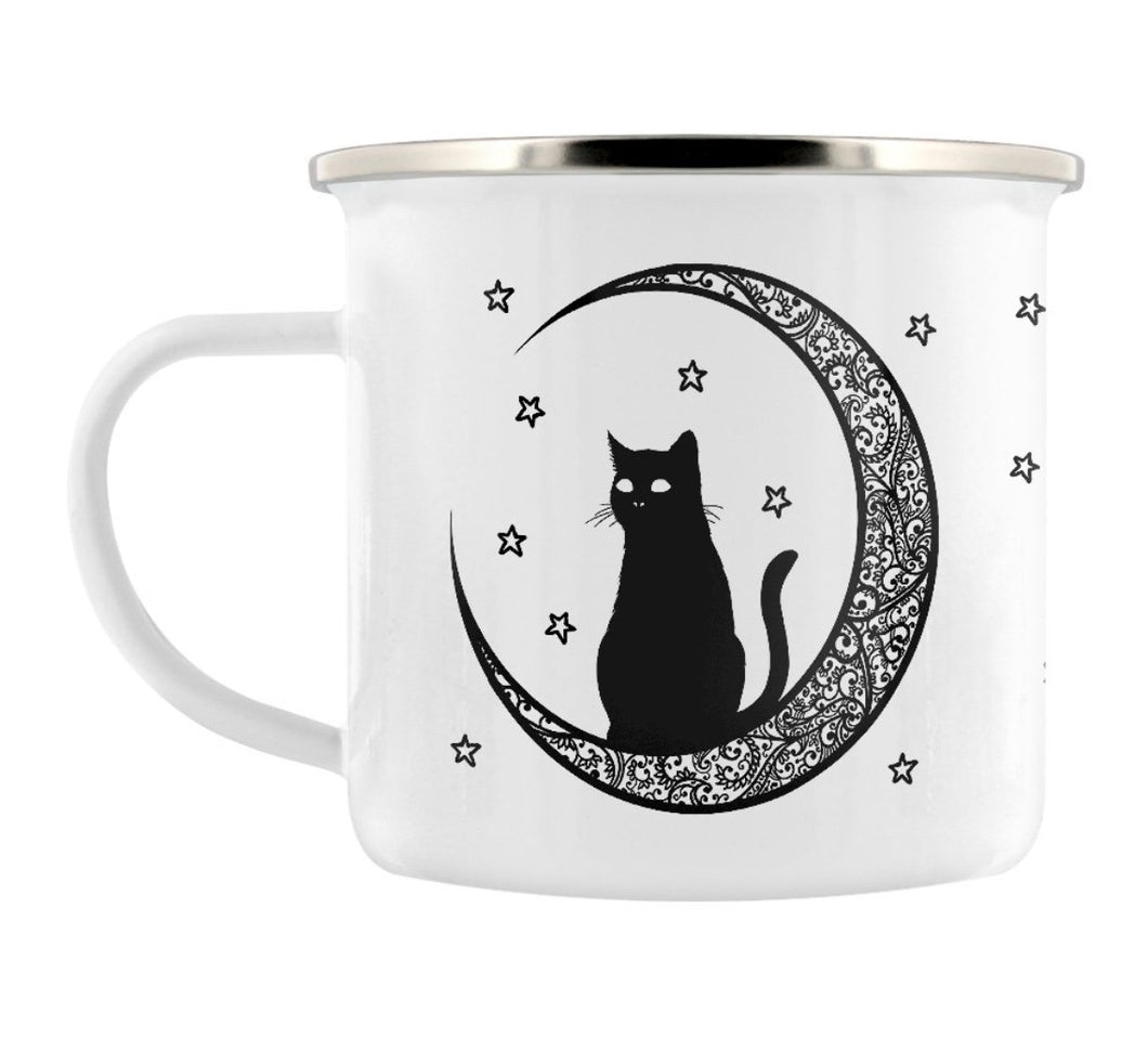 Tin Mug | Celestial Cat